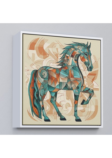 Çerçeveli Dekoratif Kanvas Tablo, Picasso Tarzı Renkli TABLOSU-8301 fırsatları