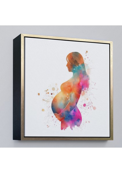 Çerçeveli Dekoratif Kanvas Tablo, Hamile Kadın Tablosu - Kadın Doğum Hastane Doktor HEDIYESI-8321 modelleri