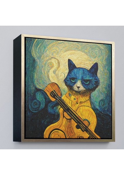 Çerçeveli Dekoratif Kanvas Tablo, Kedi Doku TABLOSU-8357 fiyatları