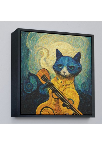 Çerçeveli Dekoratif Kanvas Tablo, Kedi Doku TABLOSU-8357 modelleri