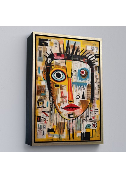 Çerçeveli Dekoratif Kanvas Tablo, Sürreal Insan Yüzü TABLOSU-8001 fiyatları