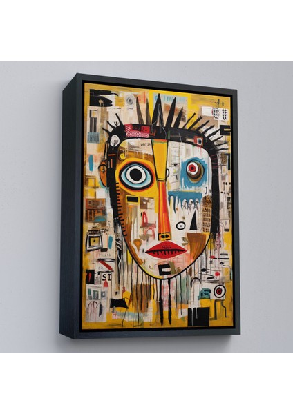 Çerçeveli Dekoratif Kanvas Tablo, Sürreal Insan Yüzü TABLOSU-8001 modelleri