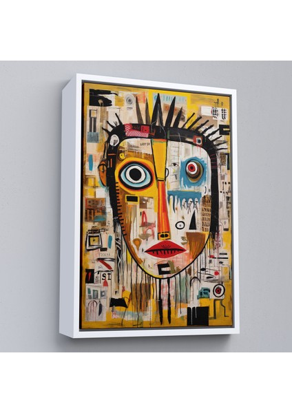 Çerçeveli Dekoratif Kanvas Tablo, Sürreal Insan Yüzü TABLOSU-8001 fırsatları