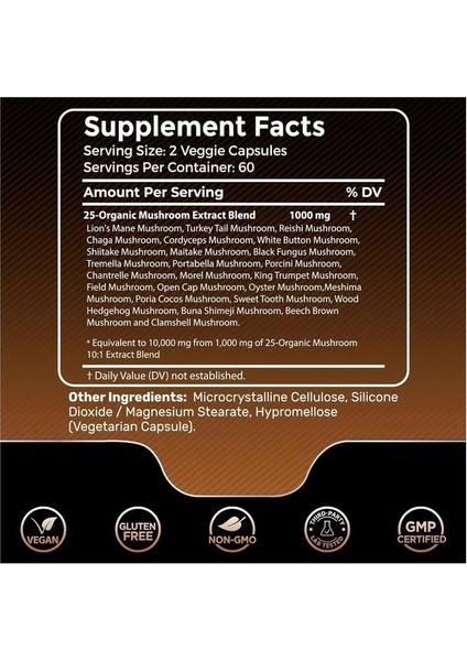 Labs Organic 25-In 1 Mushroom Complex 10,000 Mg -120 Kapsül fiyatları