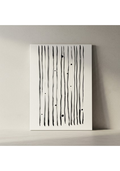 Soyut Siyah Beyaz Çizgi Tablosu fiyatları