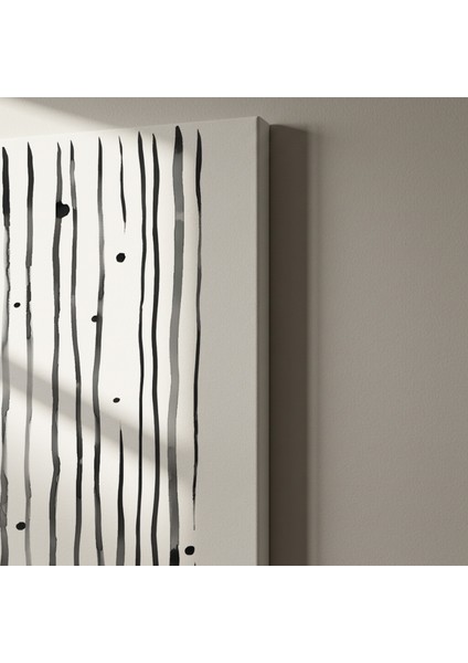 Soyut Siyah Beyaz Çizgi Tablosu indirimleri