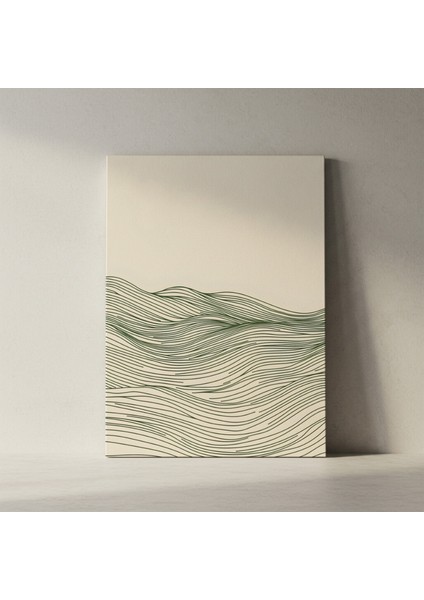 Minimalist Dalga Desenli Soyut Sanat Tablosu fiyatları