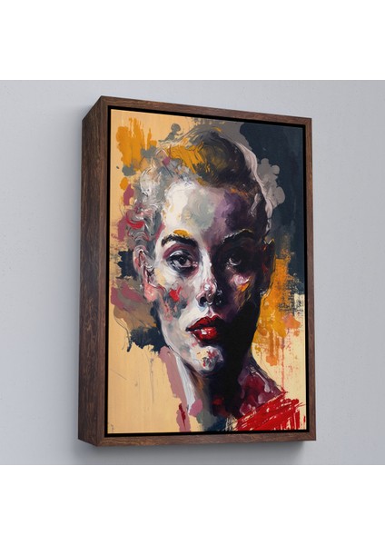 Çerçeveli Dekoratif Kanvas Tablo, Soyut Kadın TABLOSU-8005 fiyatları