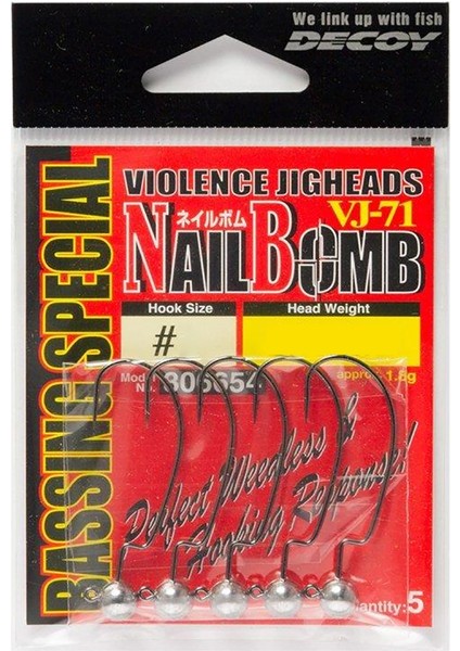 Vj-71 Nail Bomb 5 Adet Jig Head fiyatları
