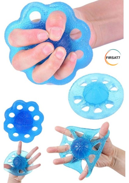 El Egzersizi Kavrama Güçlendirici Sıkma ve Esneme Parmak Uzatma Fizyoterapi Fitness ve Spor Silikon fırsatları