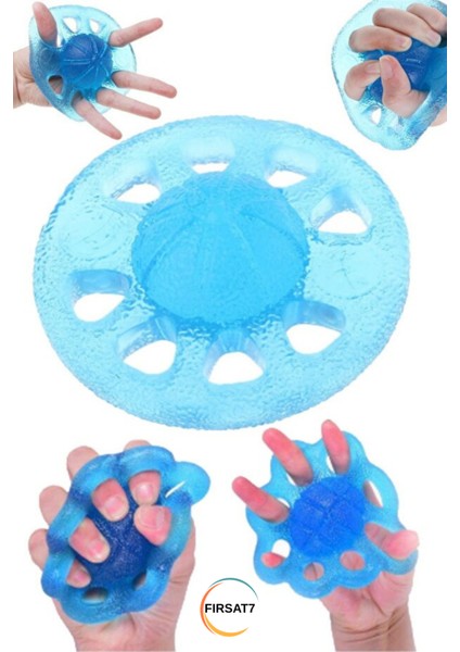 El Egzersizi Kavrama Güçlendirici Sıkma ve Esneme Parmak Uzatma Fizyoterapi Fitness ve Spor Silikon