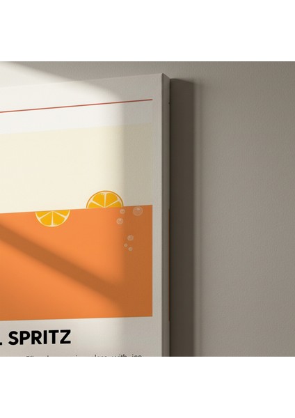 Aperol Spritz Kokteyli Illüstrasyon Tablosu indirimleri