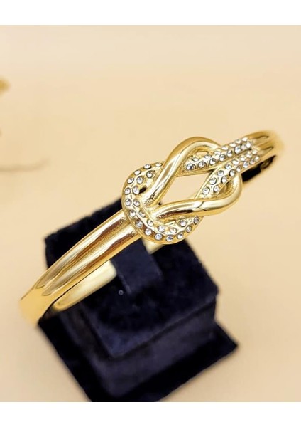 Nodia Düğüm Gold Çelik Kelepçe Bileklik fiyatları