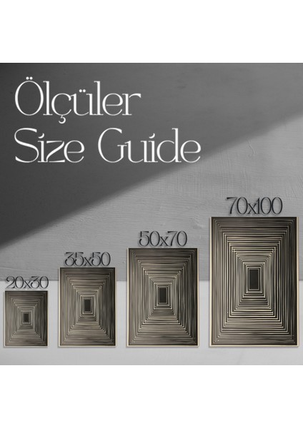 Soyut Geometrik Desen Tablosu modelleri