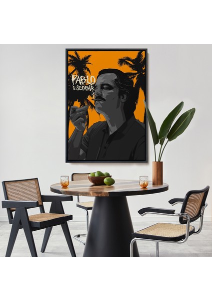 çerçeveli dekoratif kanvas tablo, pablo tablosu-7801