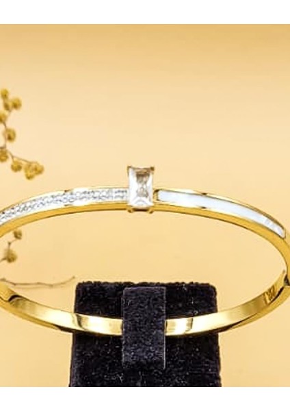 Iris Gold Çelik Kelepçe Bileklik modelleri