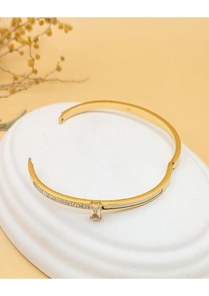 Iris Gold Çelik Kelepçe Bileklik fırsatları
