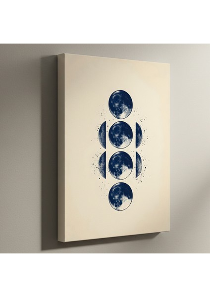Ay Evreleri Soyut Sanat Tablosu