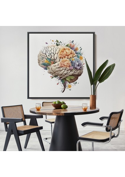 Çerçeveli Dekoratif Kanvas Tablo, Fantastik Insan Beyni - Beyin Cerrahi Hastanesi HEDIYESI-8314