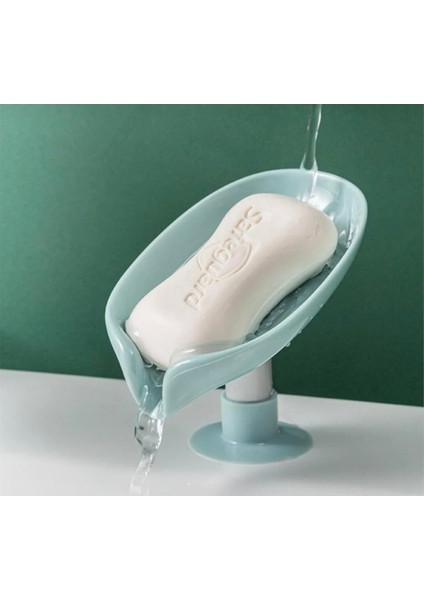 1 Adet Pratik Vantuzlu Su Giderli Sabunluk Vantuzlu Su Tutmaz Katı Kaydırmaz Banyo Sabunluğu