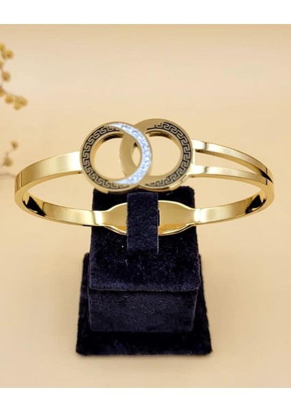 Nexus Gold Çelik Kelepçe Bileklik