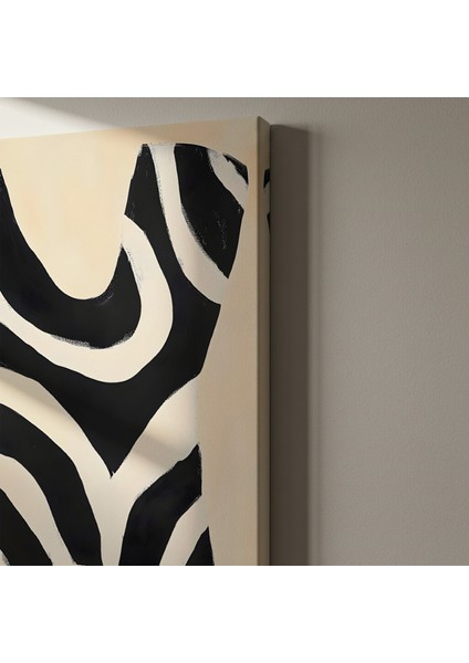 Soyut Zebra Desenli Modern Sanat Tablosu indirimleri