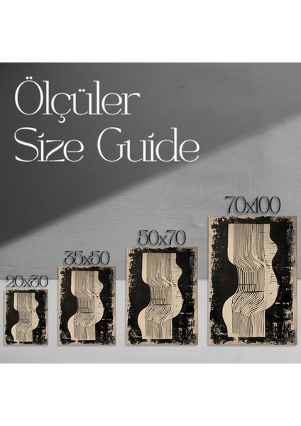 Soyut Geometrik Desenli Figür Tablosu modelleri