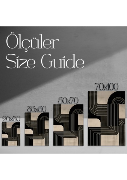 Soyut Geometrik Siyah Beyaz Modern Sanat Tablosu modelleri