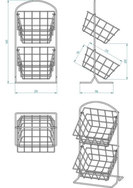 2 Katlı Siyah Mutfak Düzenleyici ve Meyve Sebze Sepeti fırsatları