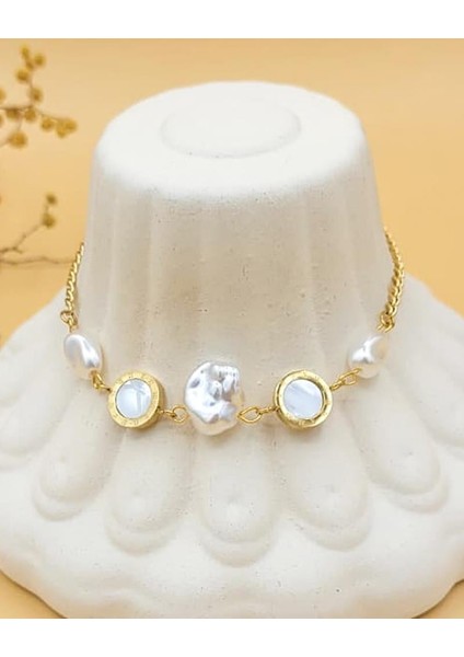 Mithra Inci Detaylı Gold Çelik Bileklik fırsatları