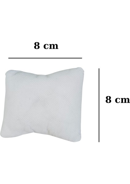 8'li Beyaz Yastık Düzenleyici, Takı ve Saat Saklama, 8x8 cm modelleri