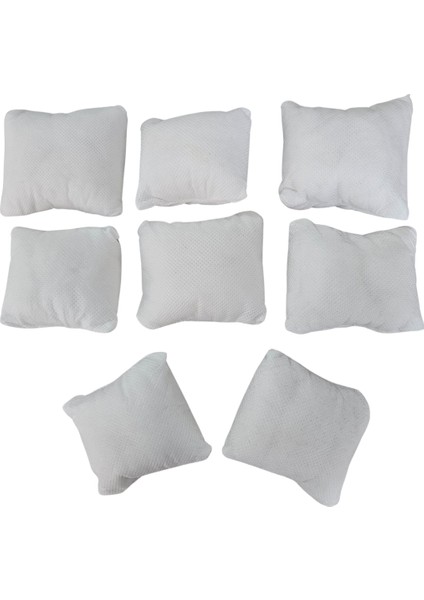8'li Beyaz Yastık Düzenleyici, Takı ve Saat Saklama, 8x8 cm fırsatları
