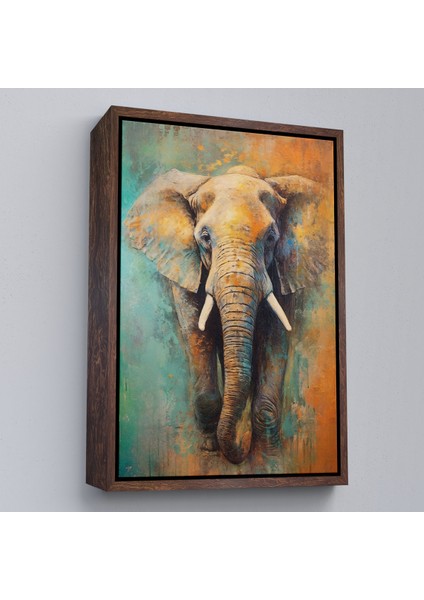 Çerçeveli Dekoratif Kanvas Tablo, Yürüyen Fil TABLO-7505 fiyatları