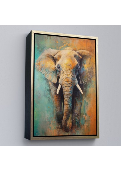 Çerçeveli Dekoratif Kanvas Tablo, Yürüyen Fil TABLO-7505 modelleri