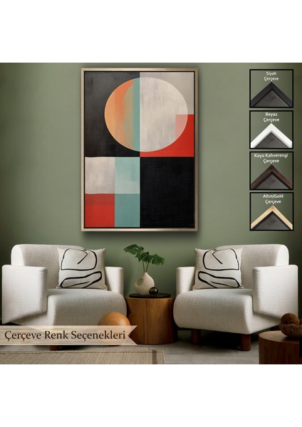 Çerçeveli Dekoratif Kanvas Tablo, Soyut TABLO-7530
