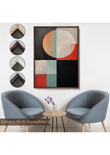 Çerçeveli Dekoratif Kanvas Tablo, Soyut TABLO-7530