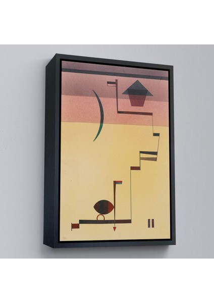 Çerçeveli Dekoratif Kanvas Tablo, Wassily Kandinsky - Eckig Açısal TABLO-7490