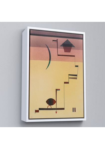 Çerçeveli Dekoratif Kanvas Tablo, Wassily Kandinsky - Eckig Açısal TABLO-7490 fırsatları
