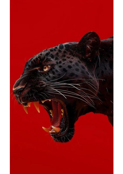 Kara Panter Portre Ev Duvar Salon Güzellik Salonu Ofis Dükkan Dekarasyon Kanvas Tablo fiyatları