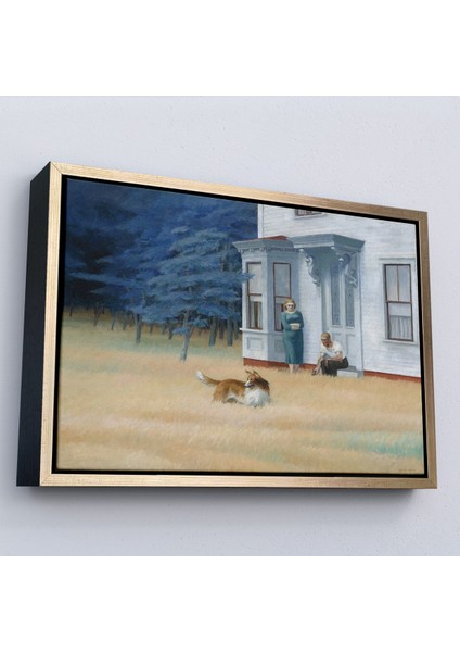 Çerçeveli Dekoratif Kanvas Tablo, Edward Hopper - Cape Cod Akşamı TABLO-7061