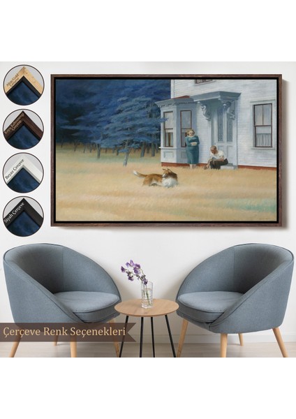 Çerçeveli Dekoratif Kanvas Tablo, Edward Hopper - Cape Cod Akşamı TABLO-7061