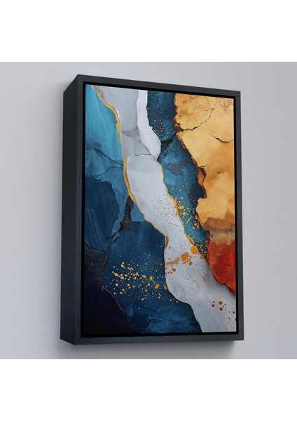 Çerçeveli Dekoratif Kanvas Tablo, Mermer Desenli Soyut TABLO-7576 modelleri