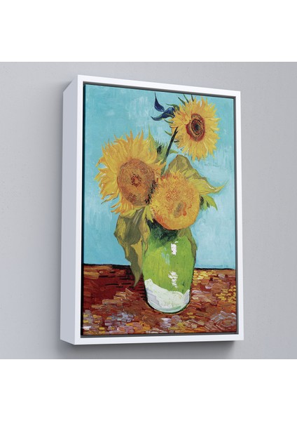 Çerçeveli Dekoratif Kanvas Tablo, Vincent Van Gogh - Ayçiçekleri TABLO-7464 fırsatları