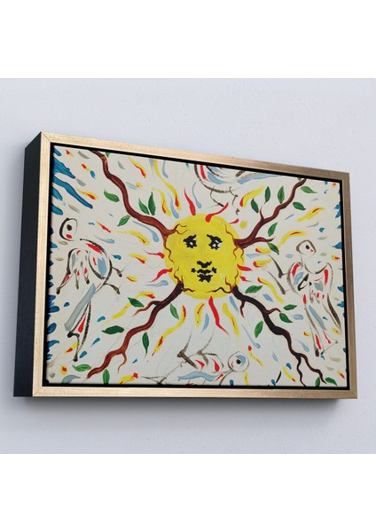Çerçeveli Dekoratif Kanvas Tablo, Salvador Dali - Bitki Güneşi TABLO-7127 fiyatları