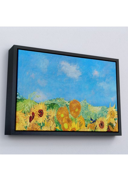 Çerçeveli Dekoratif Kanvas Tablo, Vincent Van Gogh - Ayçiçekleri TABLO-7153