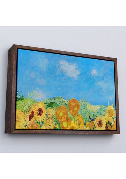 Çerçeveli Dekoratif Kanvas Tablo, Vincent Van Gogh - Ayçiçekleri TABLO-7153 fiyatları
