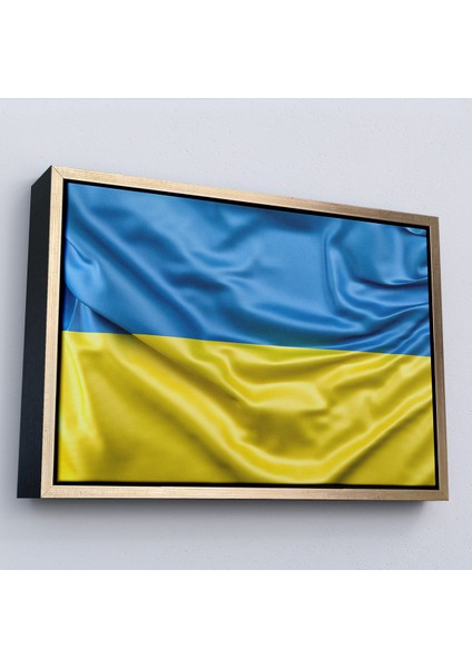 Çerçeveli Dekoratif Kanvas Tablo, Ukrayna BAYRAĞI-7238 modelleri