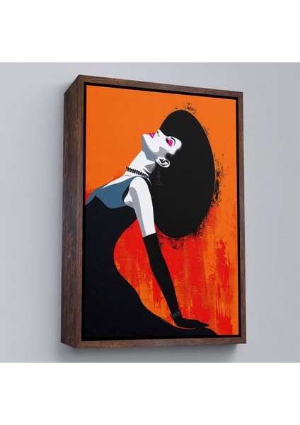 Çerçeveli Dekoratif Kanvas Tablo, Güzel Soyut Kadın TABLO-7655 fiyatları