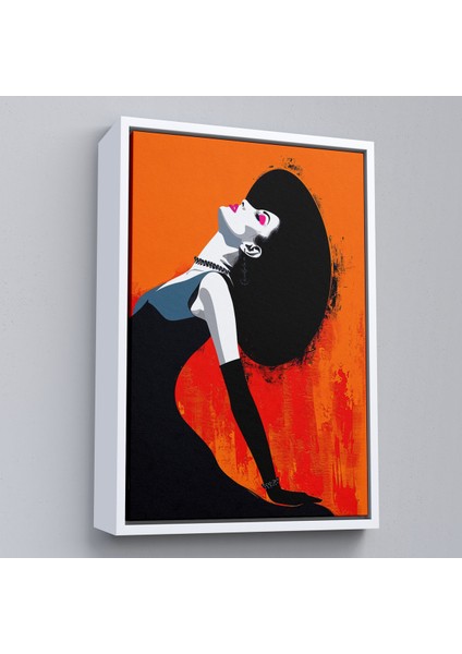 Çerçeveli Dekoratif Kanvas Tablo, Güzel Soyut Kadın TABLO-7655 fırsatları