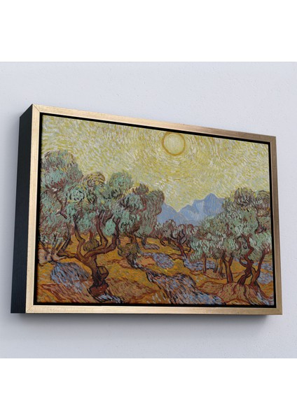 Çerçeveli Dekoratif Kanvas Tablo, Vincent Willem Van Gogh - Zeytin Ağaçları Tablosu-Olive TREES-7184 modelleri